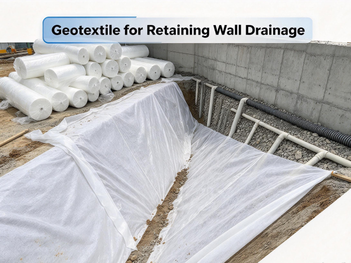 What Should Buyers Confirm When Sourcing Nonwoven Geotextile for Retaining Wall Drainage?